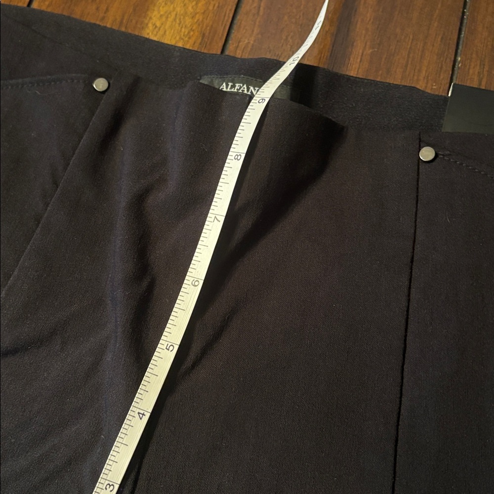 Alfani Deep Black Ankle Pants NWT - Picture 7 of 12